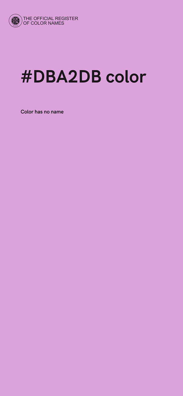 #DBA2DB color image