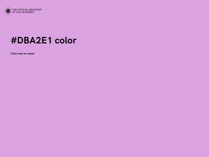 #DBA2E1 color image