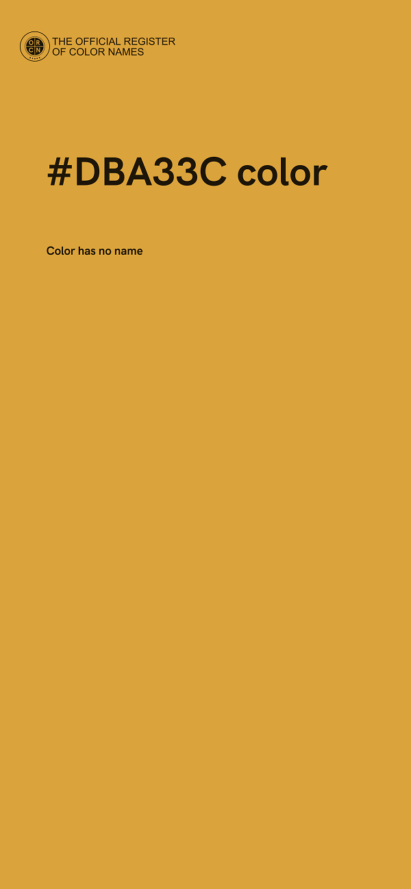#DBA33C color image