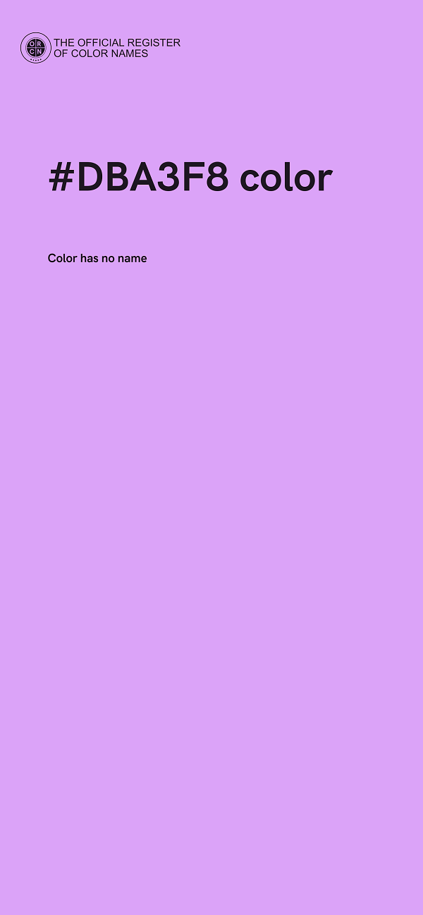 #DBA3F8 color image