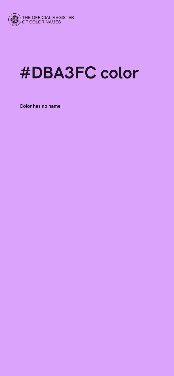 #DBA3FC color image