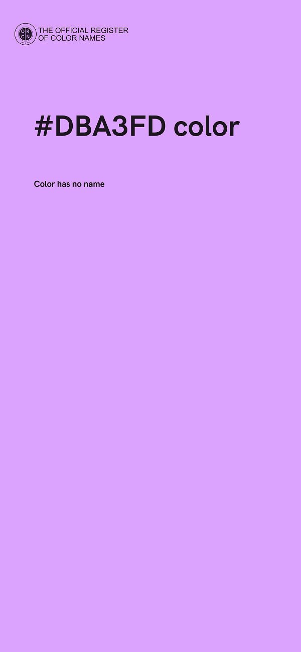#DBA3FD color image