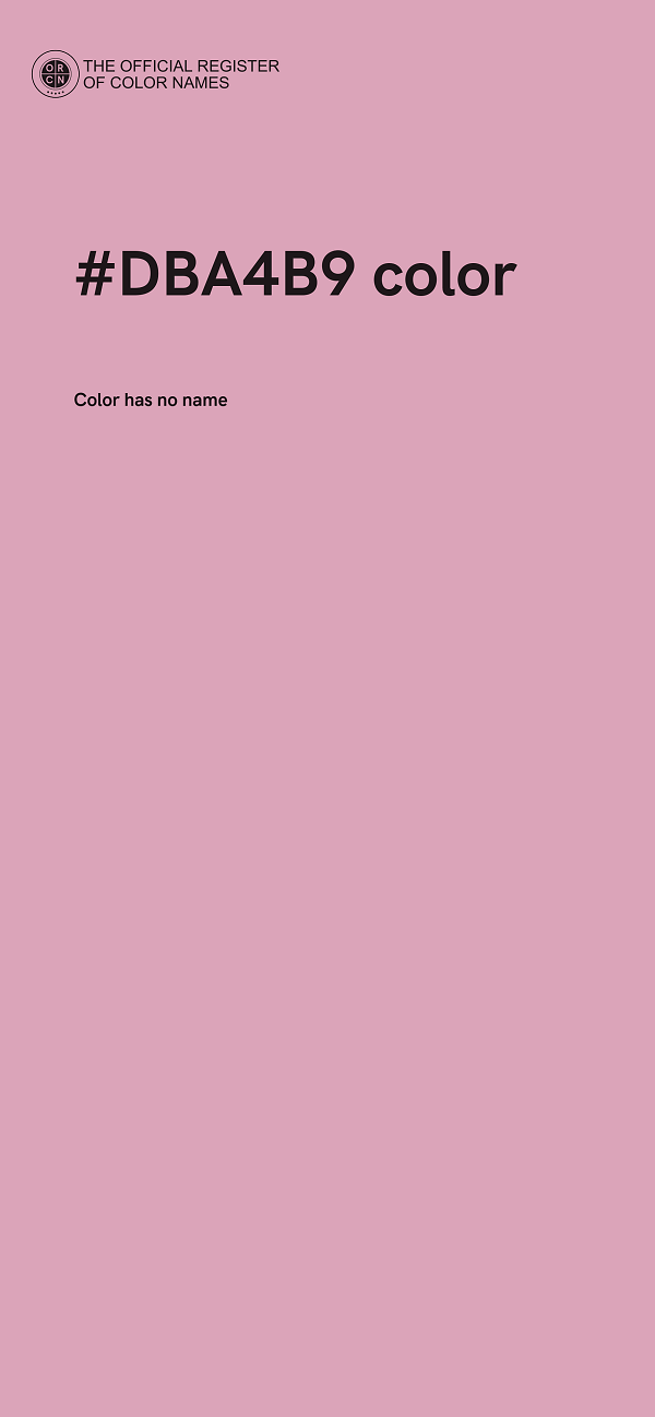 #DBA4B9 color image