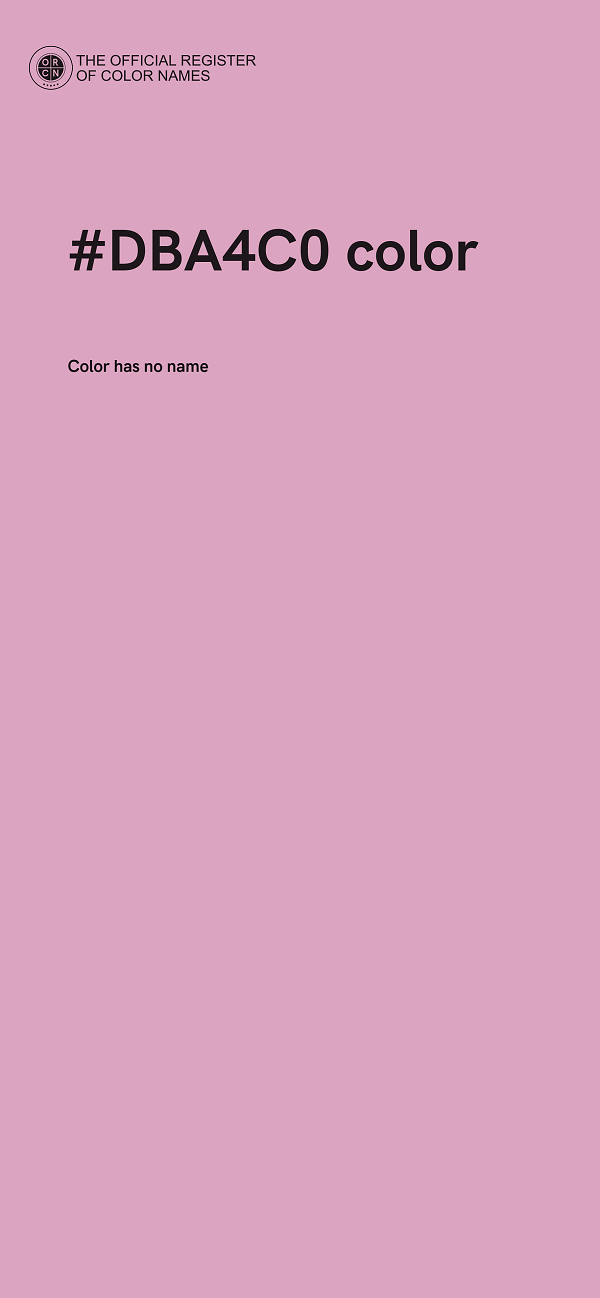 #DBA4C0 color image