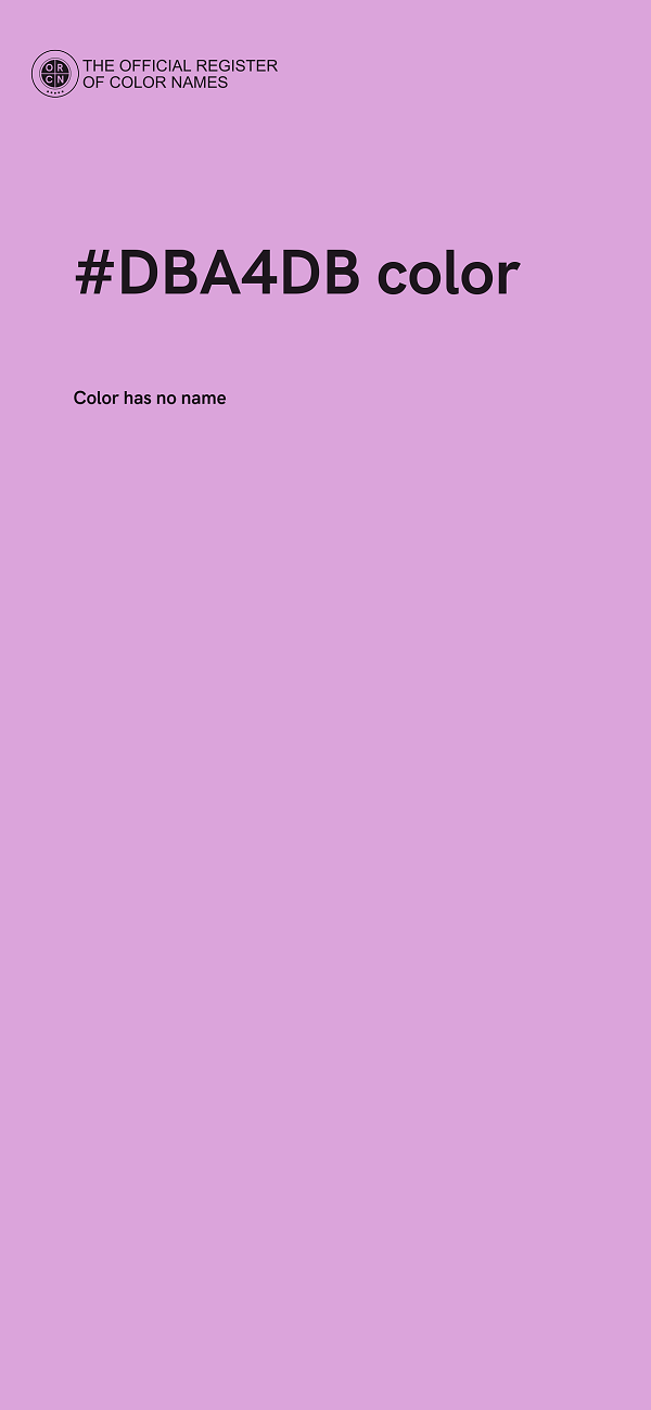 #DBA4DB color image