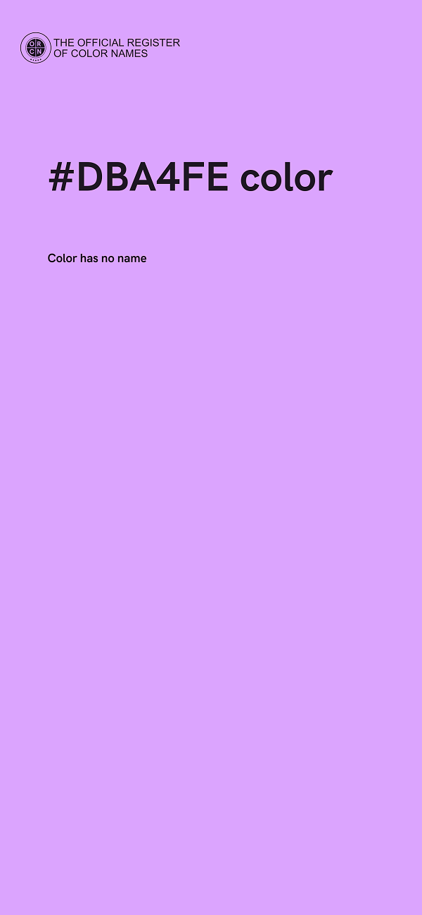 #DBA4FE color image