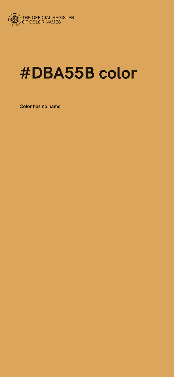 #DBA55B color image