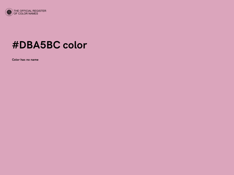 #DBA5BC color image