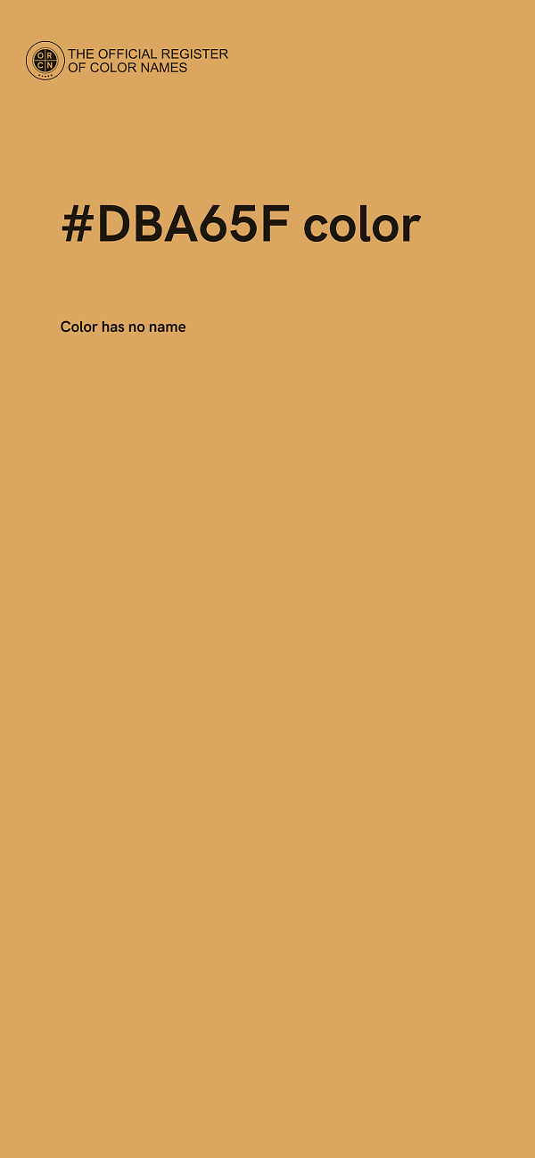 #DBA65F color image