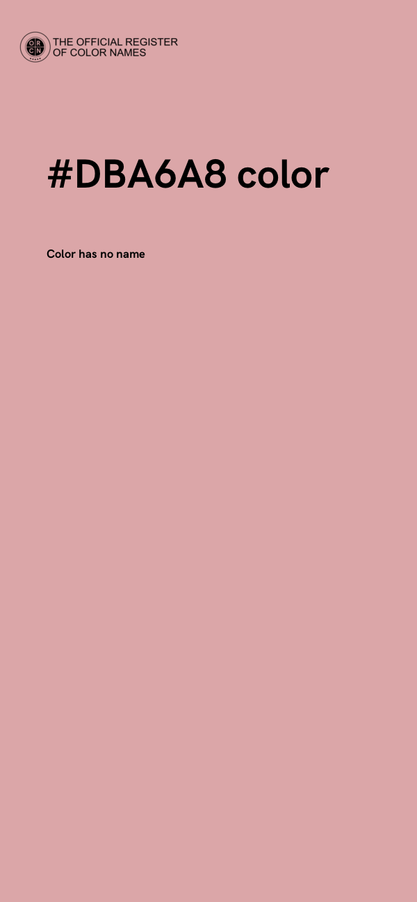 #DBA6A8 color image
