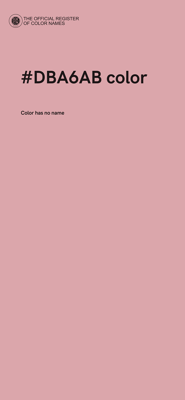 #DBA6AB color image