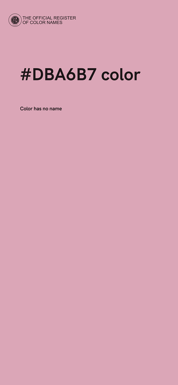 #DBA6B7 color image
