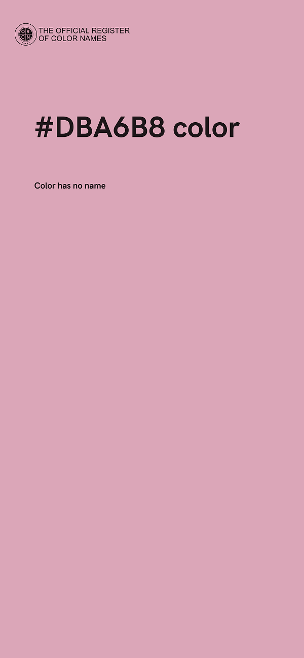 #DBA6B8 color image