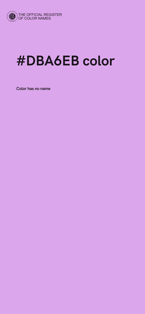 #DBA6EB color image