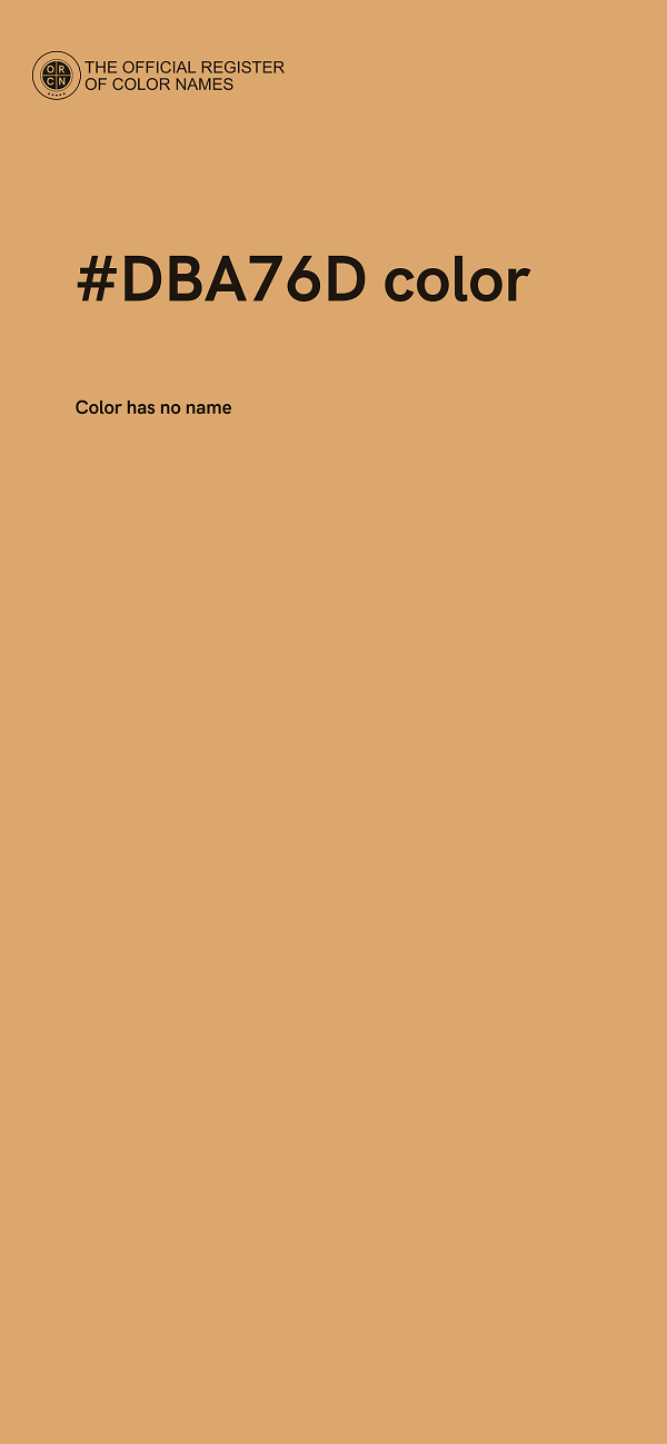 #DBA76D color image