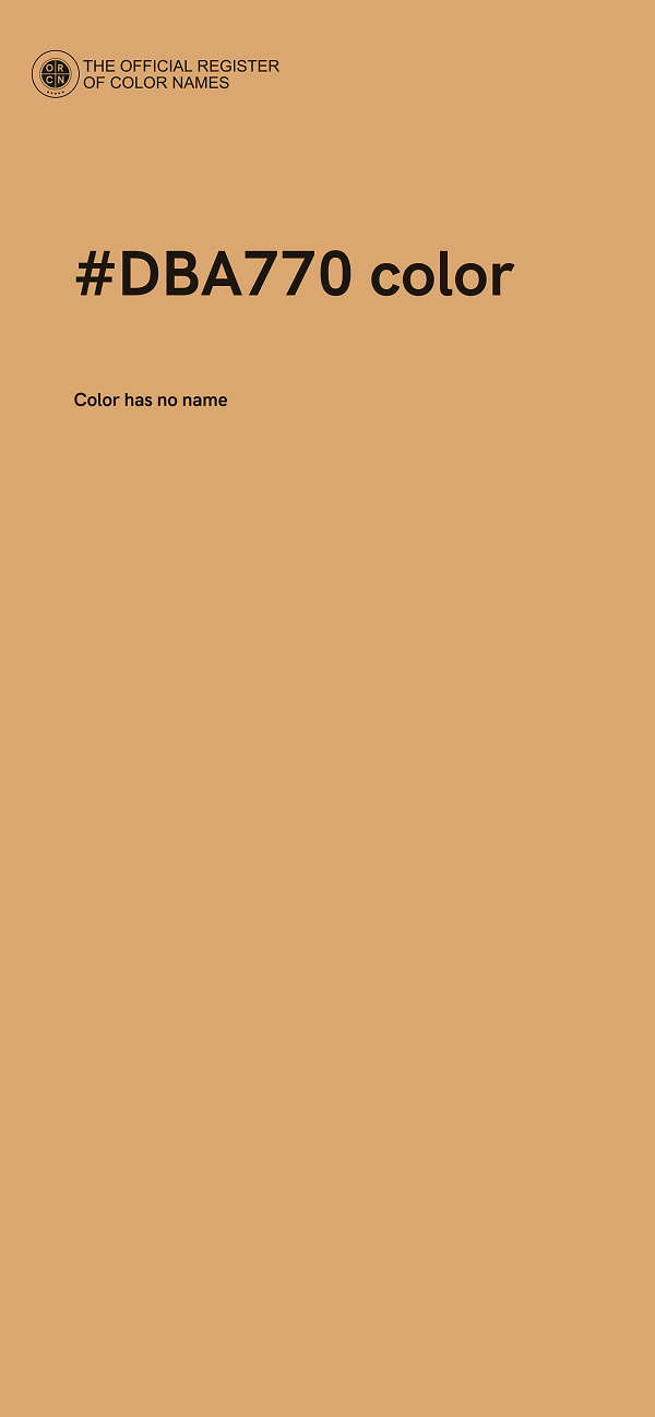 #DBA770 color image