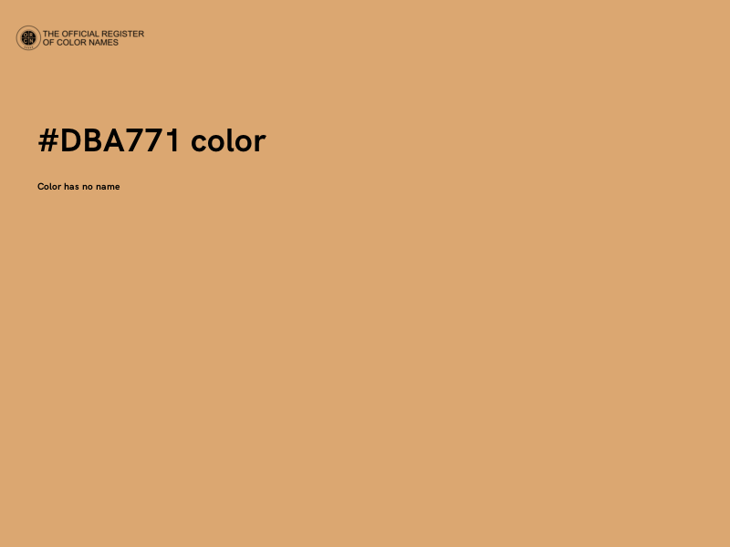 #DBA771 color image