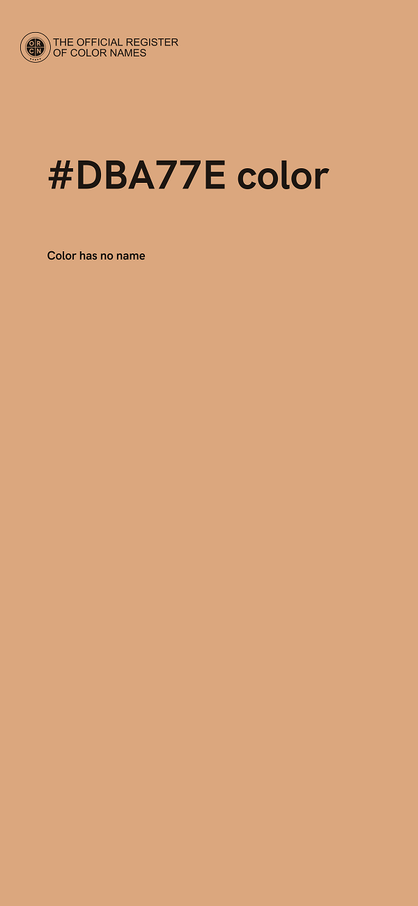 #DBA77E color image