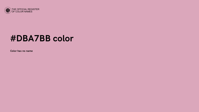 #DBA7BB color image