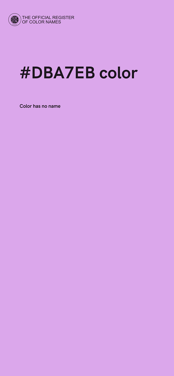 #DBA7EB color image