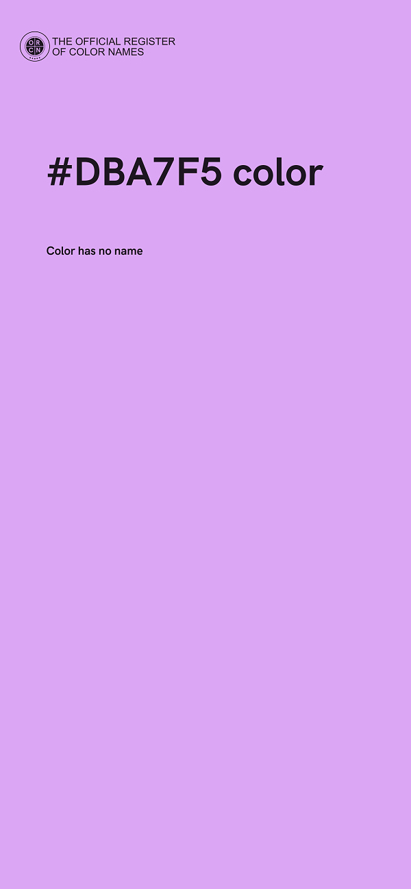 #DBA7F5 color image