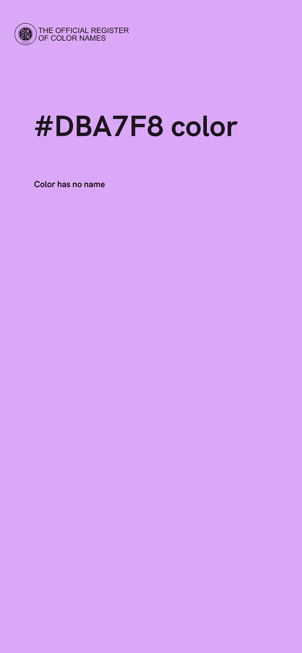 #DBA7F8 color image