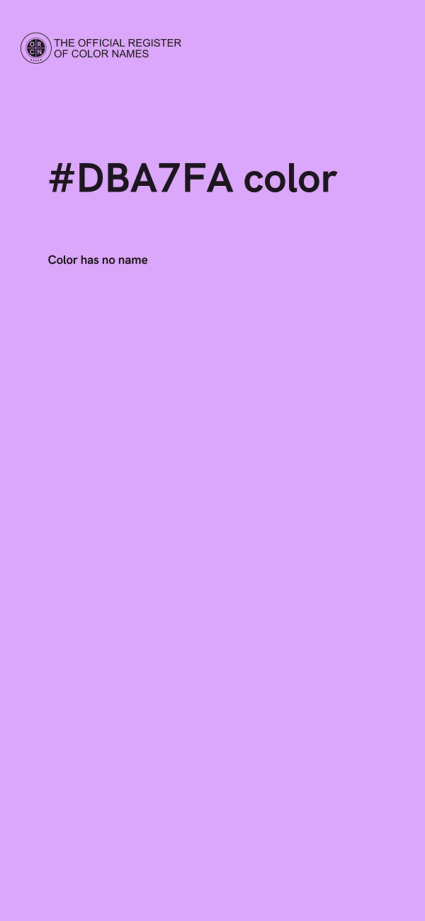 #DBA7FA color image