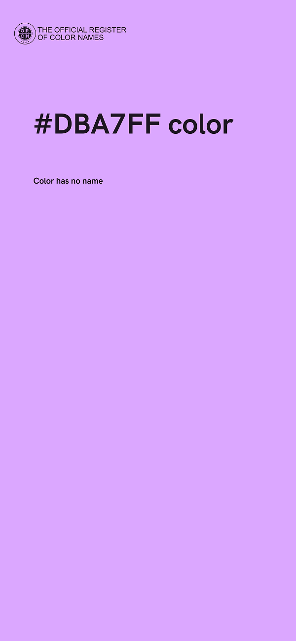 #DBA7FF color image