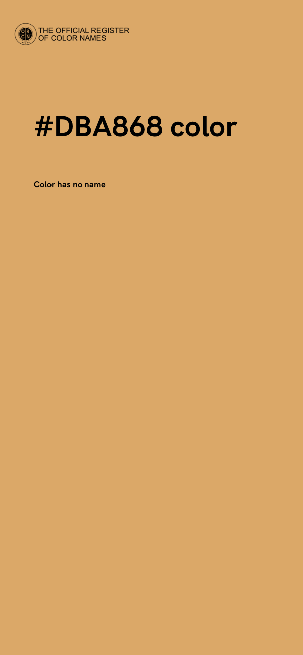 #DBA868 color image