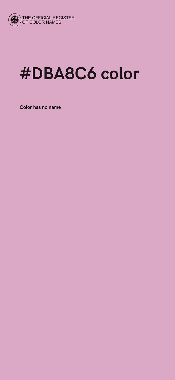 #DBA8C6 color image
