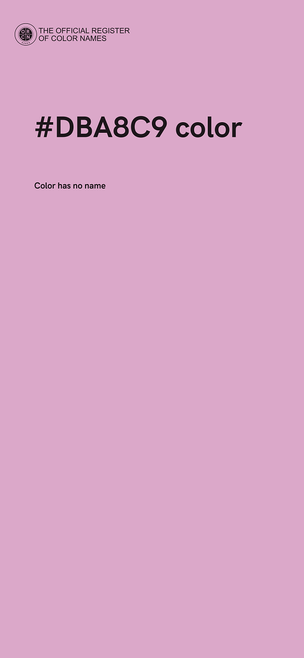 #DBA8C9 color image