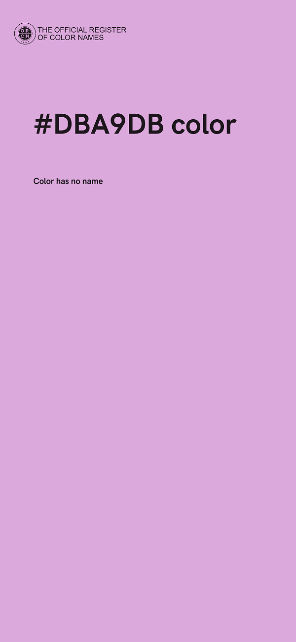 #DBA9DB color image