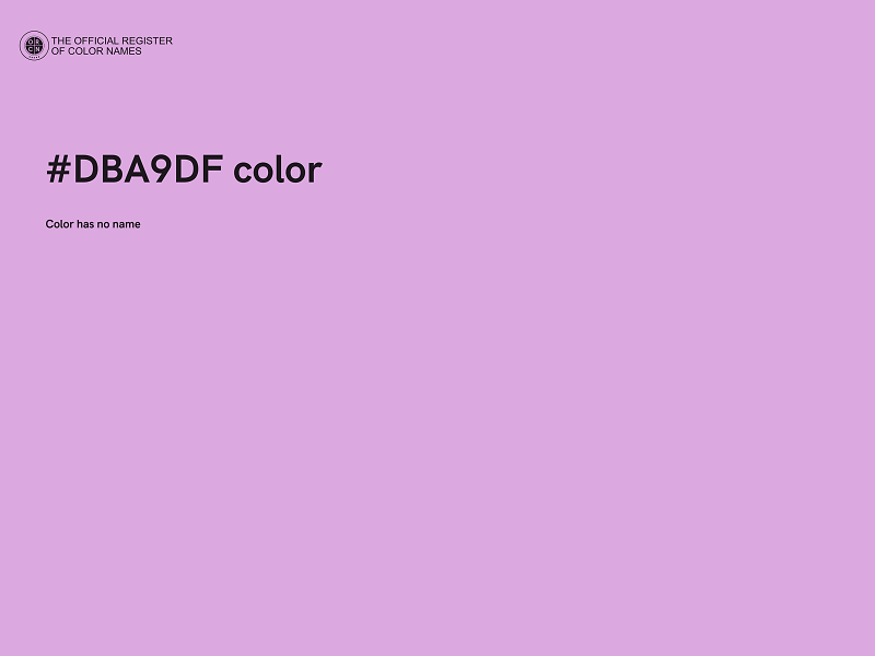 #DBA9DF color image