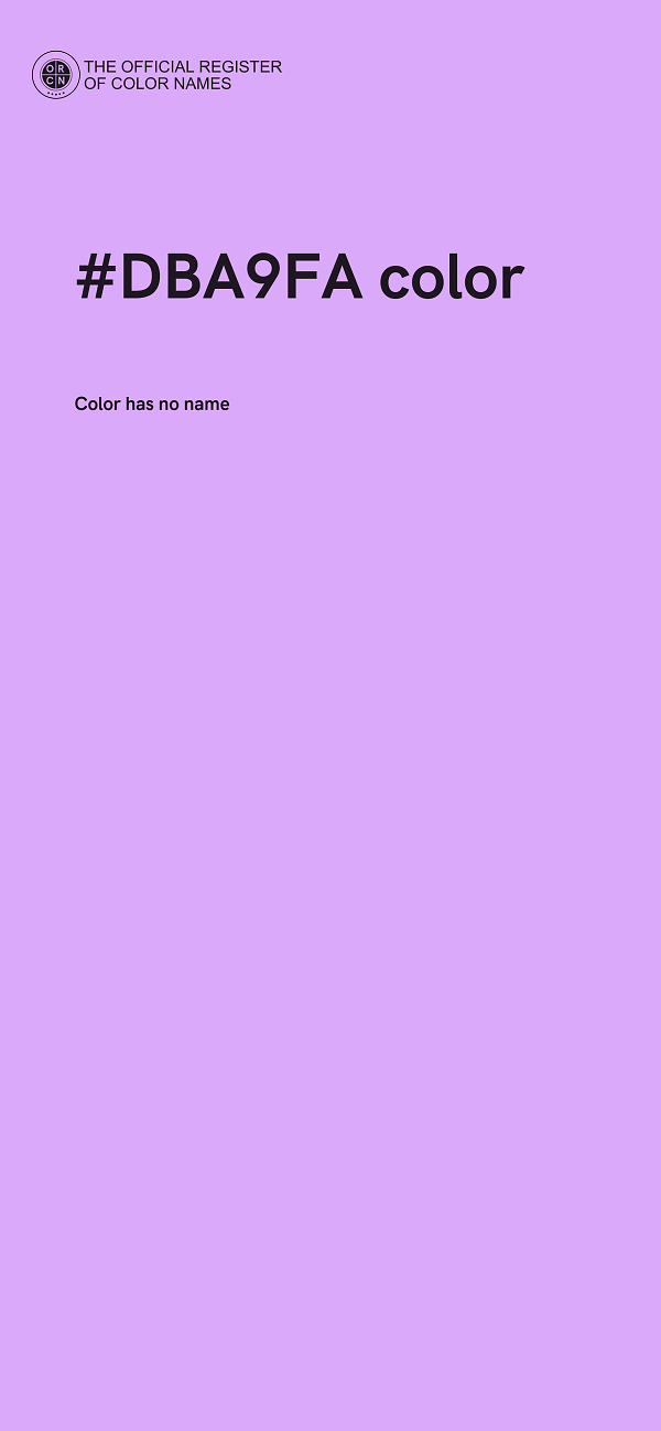 #DBA9FA color image