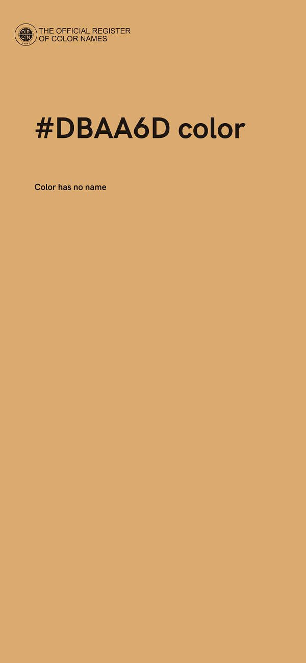 #DBAA6D color image