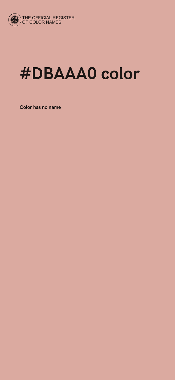 #DBAAA0 color image