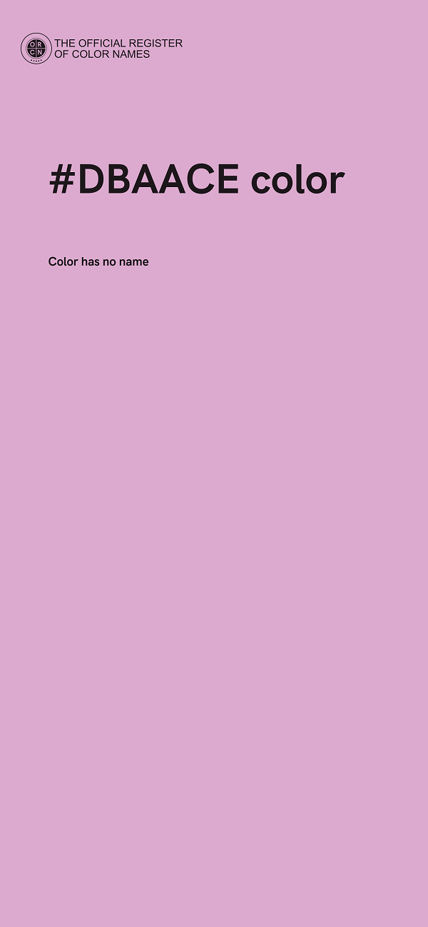 #DBAACE color image