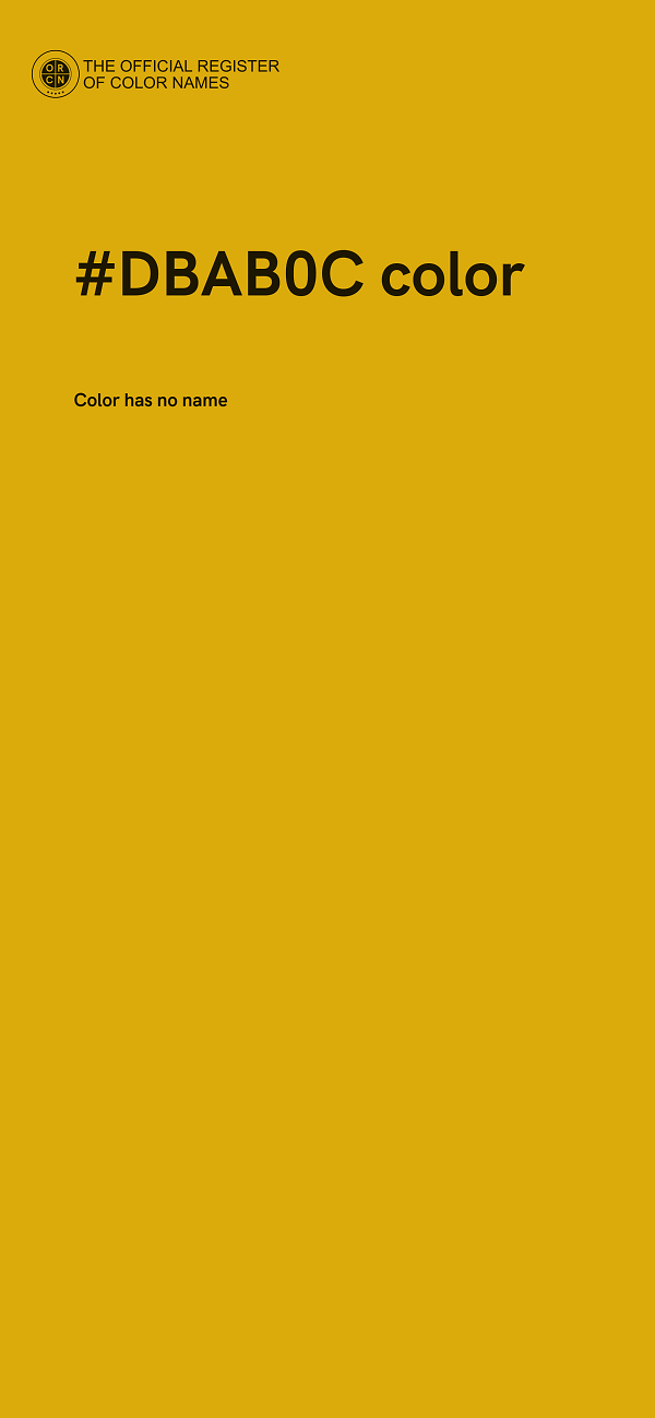 #DBAB0C color image