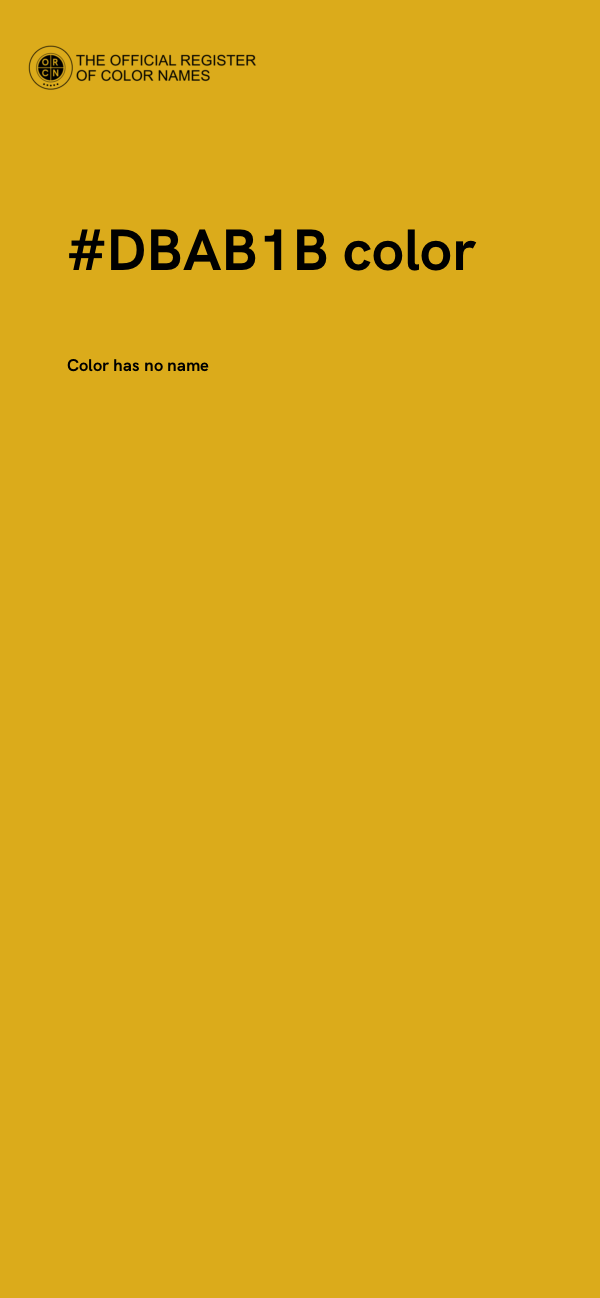 #DBAB1B color image