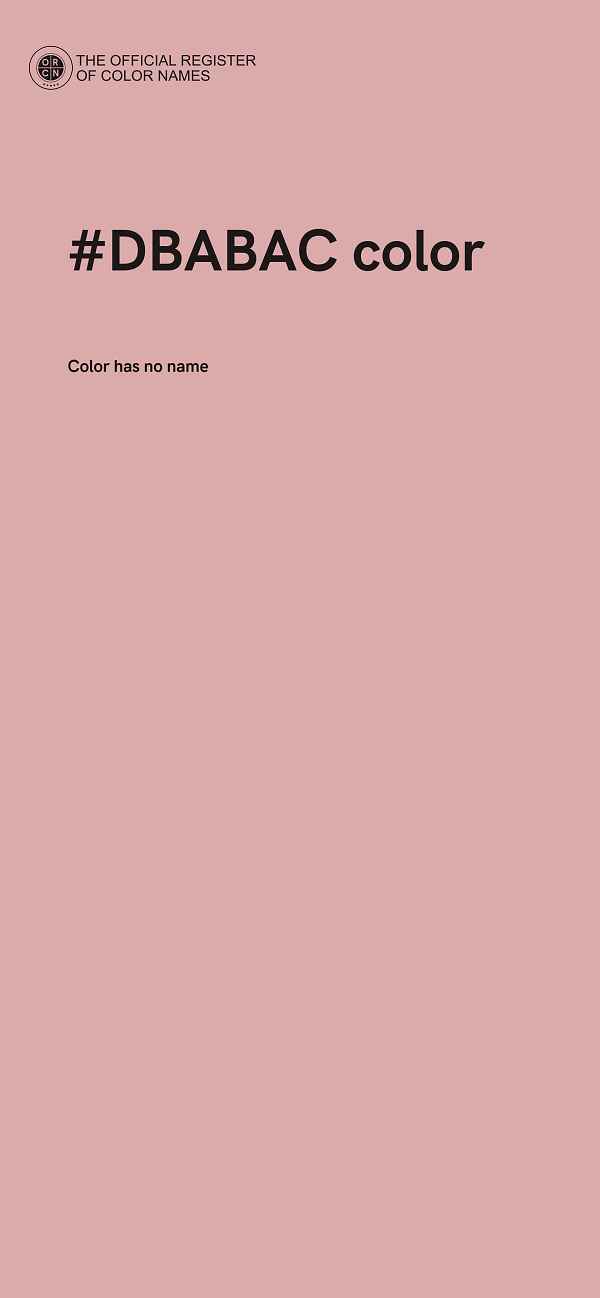 #DBABAC color image
