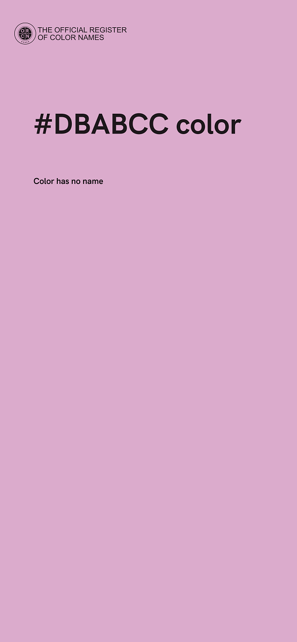 #DBABCC color image