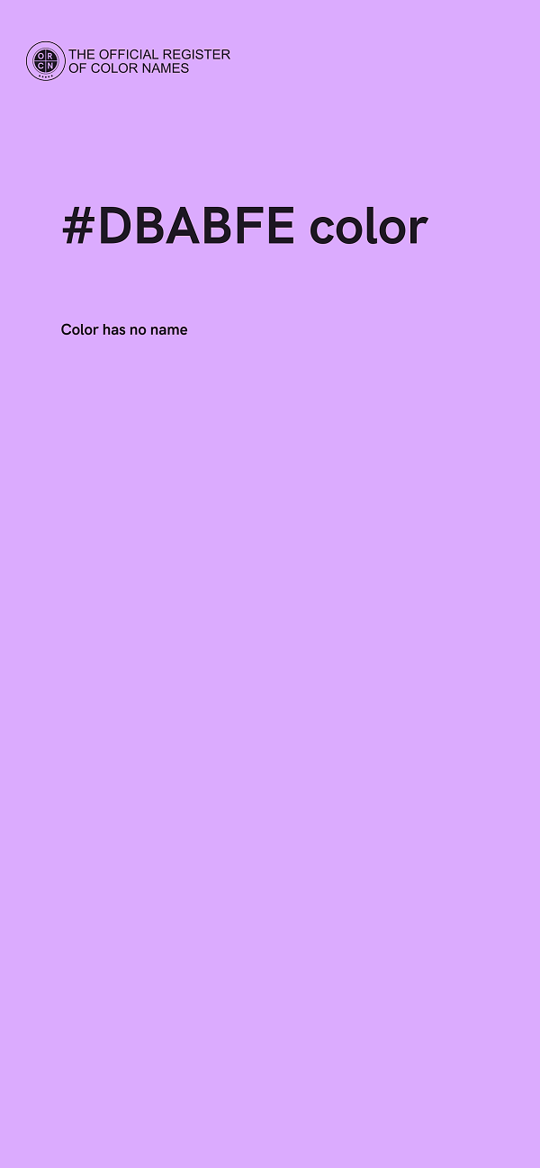 #DBABFE color image