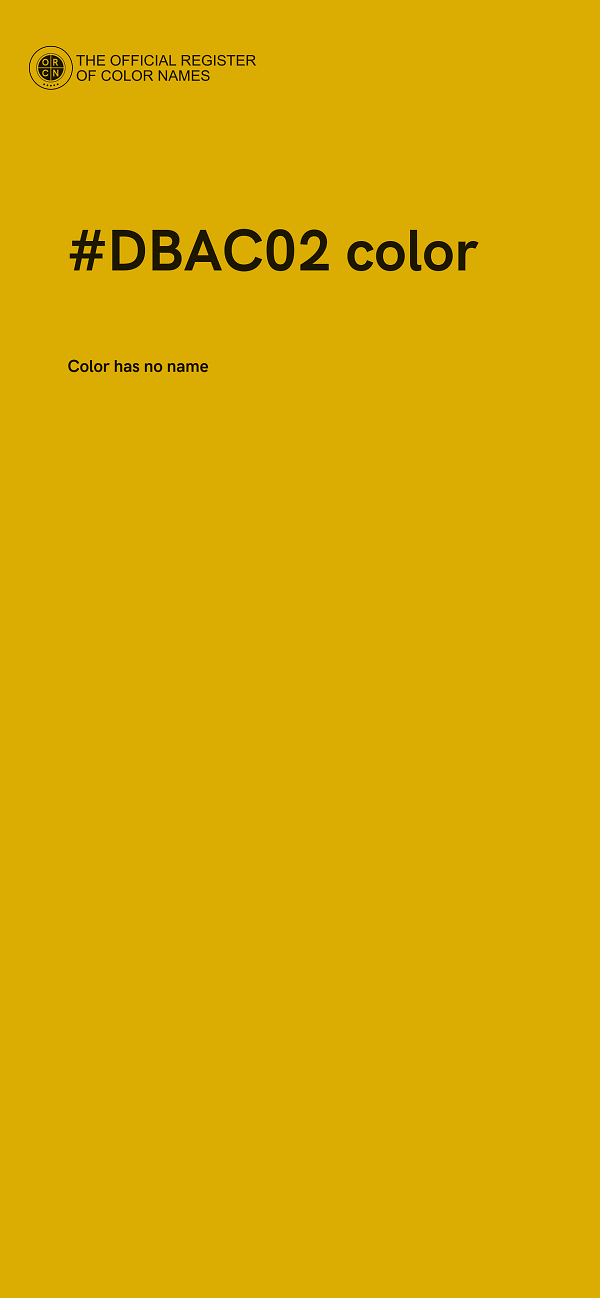 #DBAC02 color image