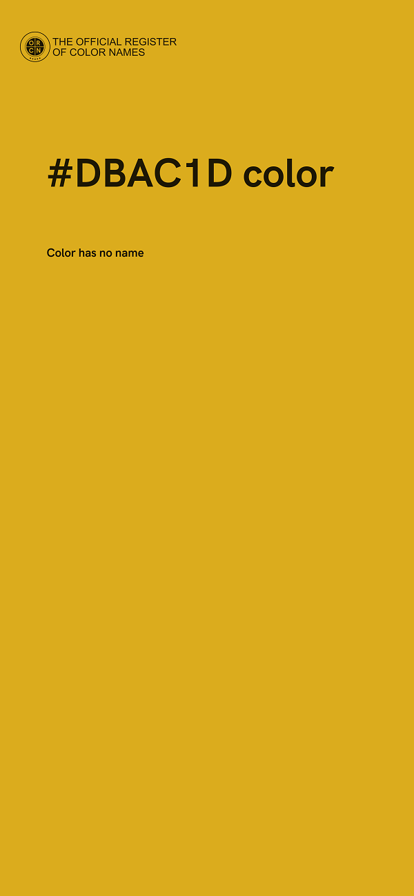 #DBAC1D color image