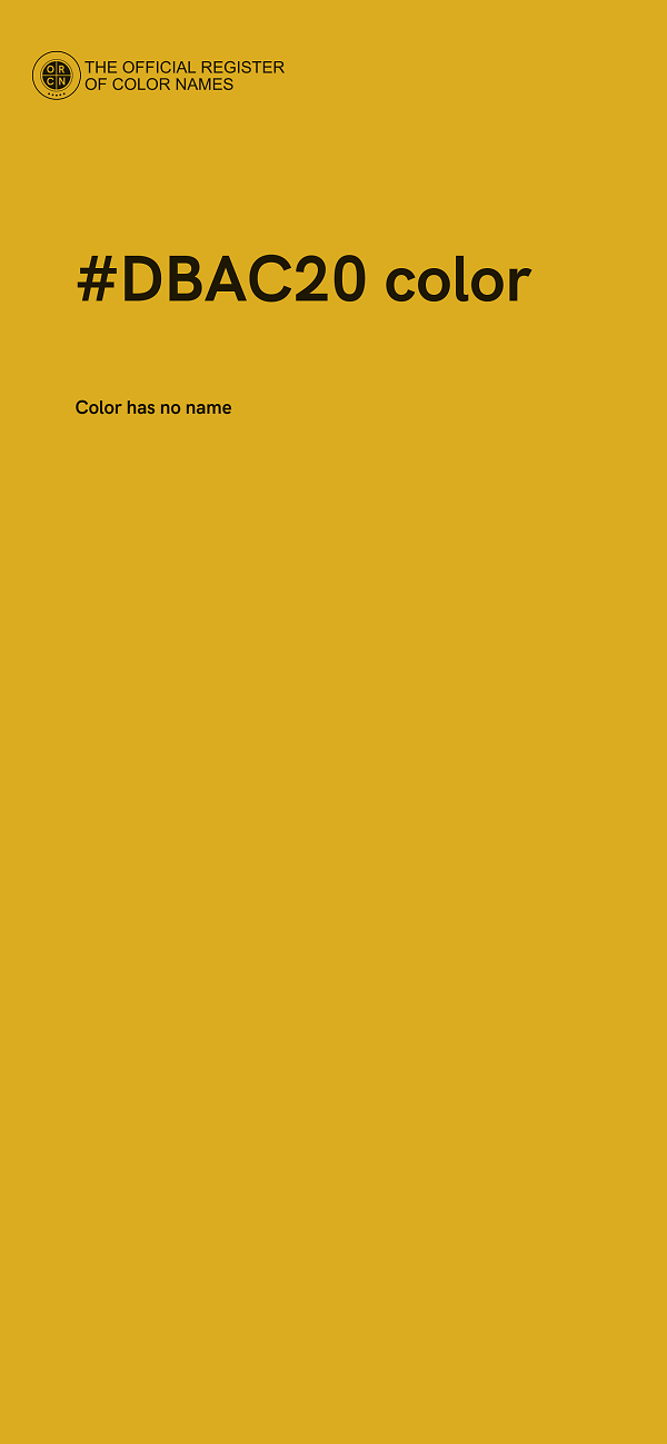 #DBAC20 color image