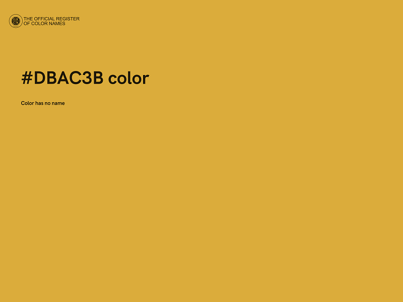 #DBAC3B color image