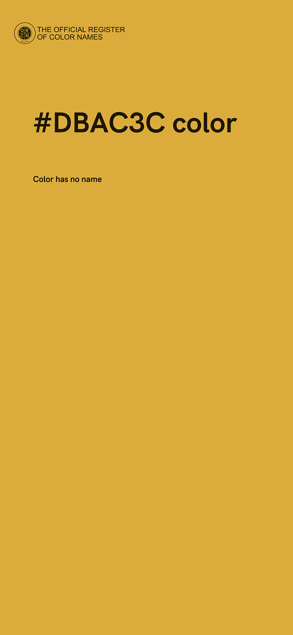 #DBAC3C color image
