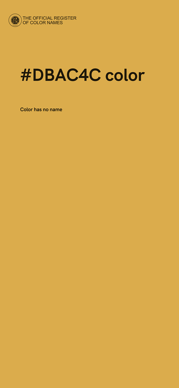 #DBAC4C color image