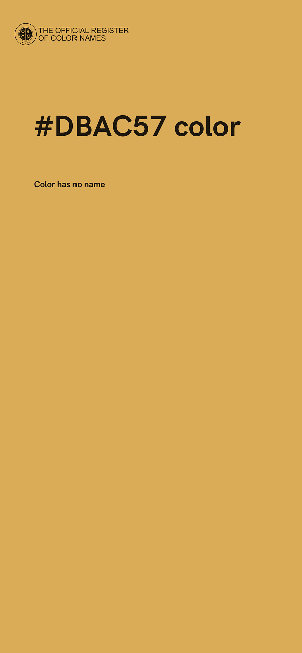 #DBAC57 color image