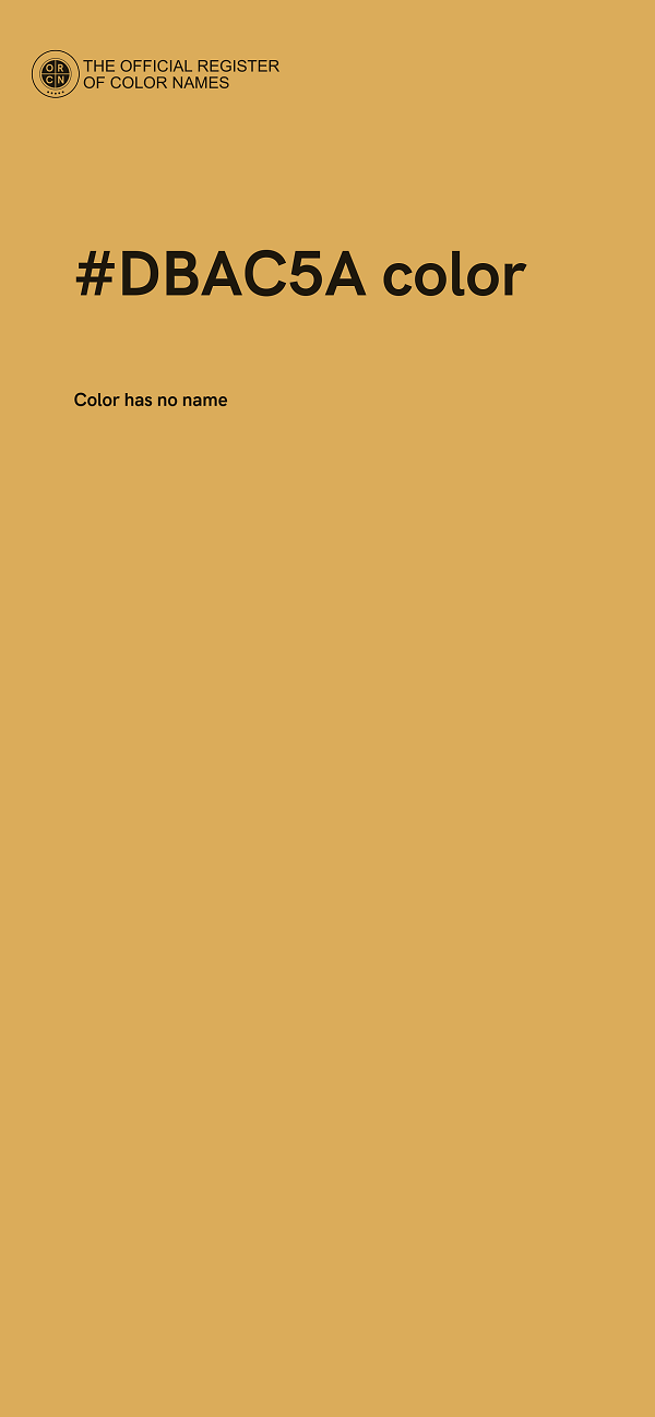#DBAC5A color image